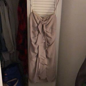 Bcbg beige dress